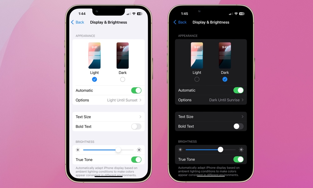 display auto light 1