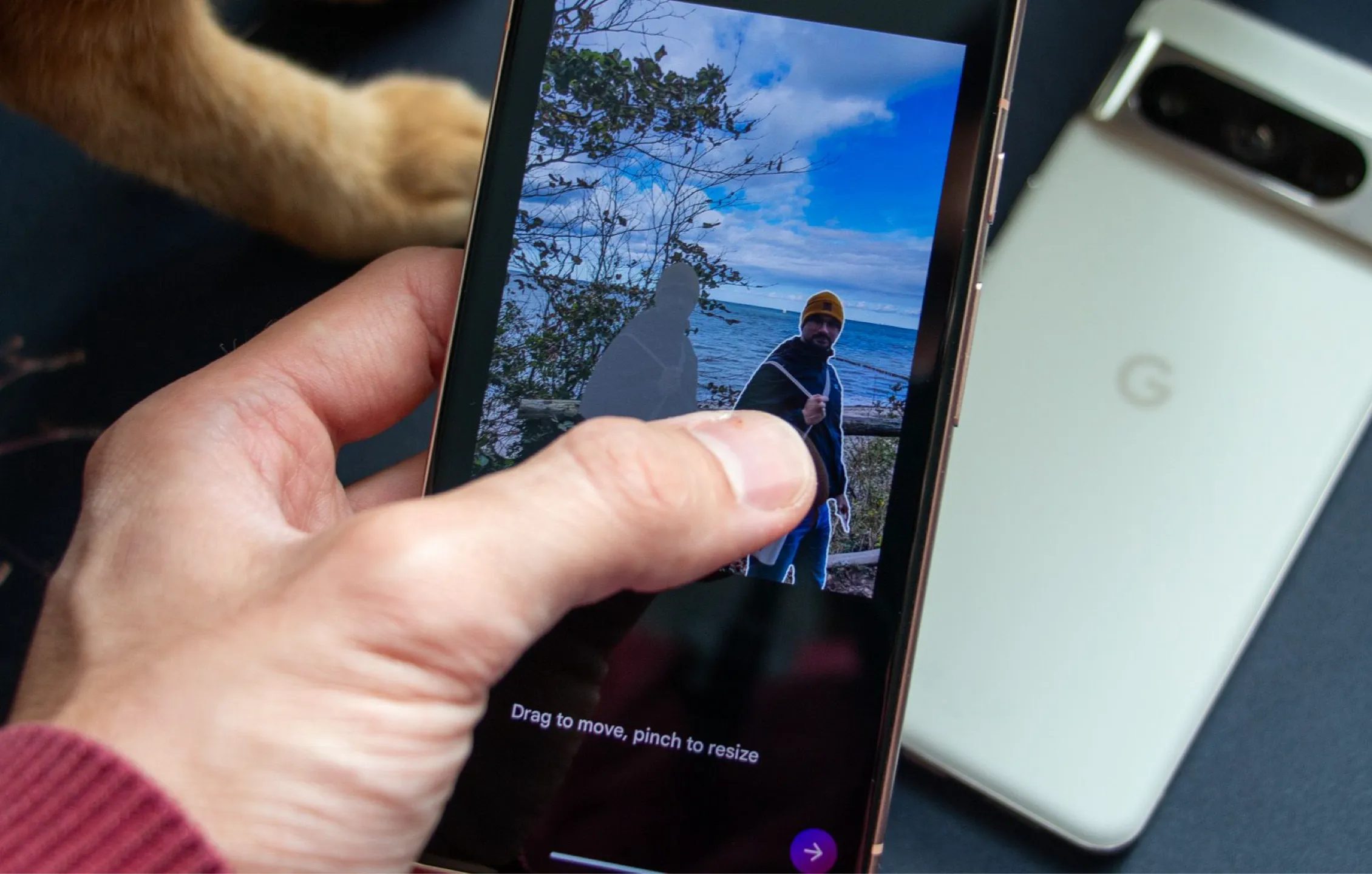 خاصية Magic Eraser في هاتف Google Pixel 8 Pro