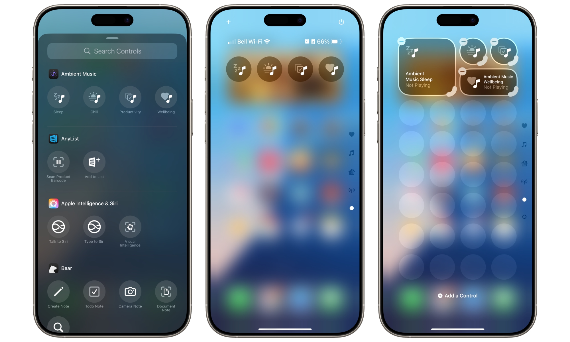 iOS 18.4 Ambient Music Control Center