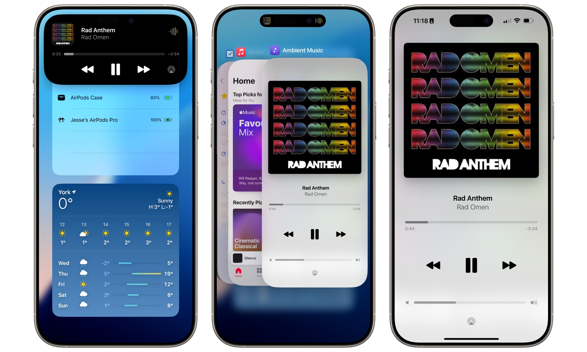iOS 18.4 Ambient Music app