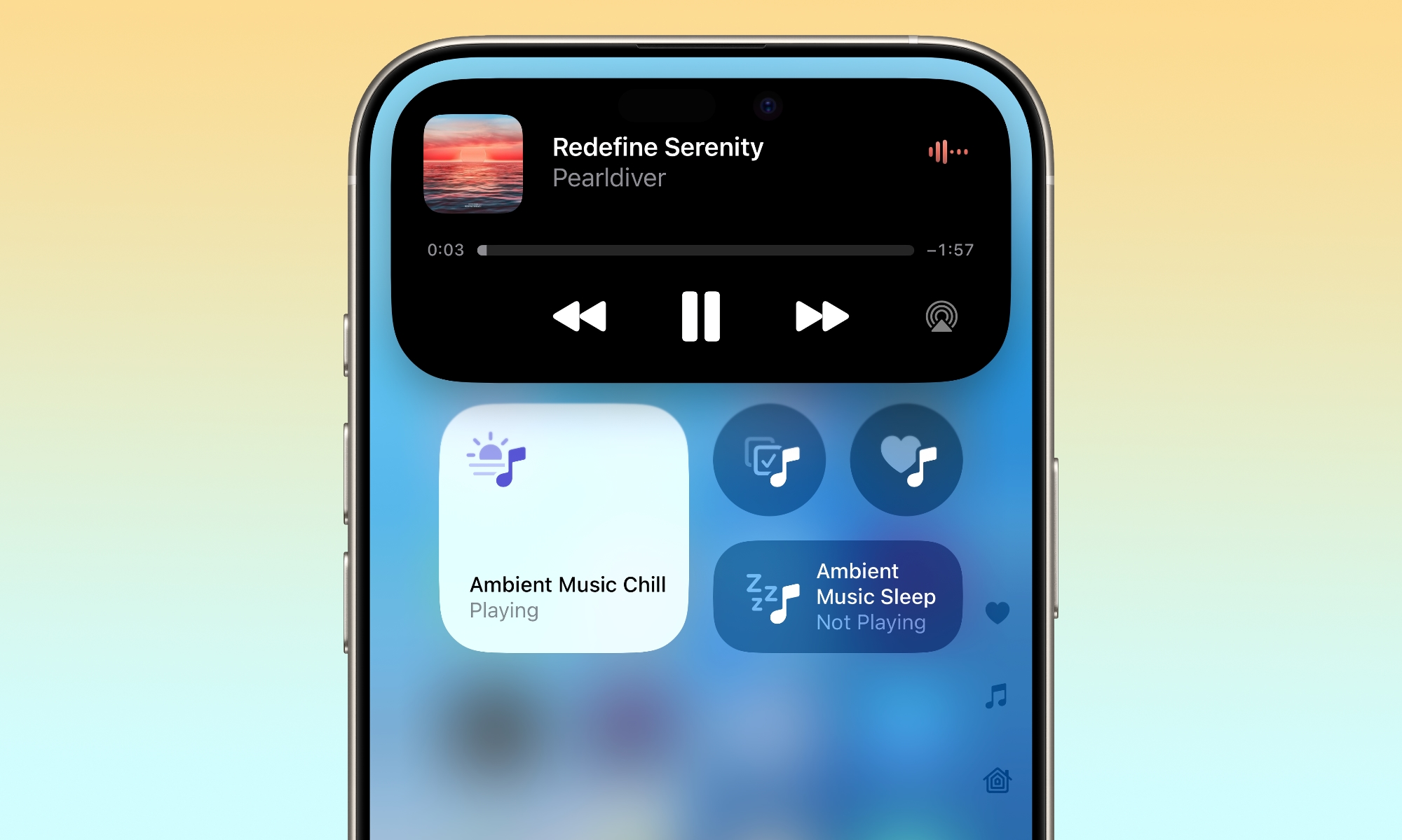 iOS 18.4 Ambient Music hero