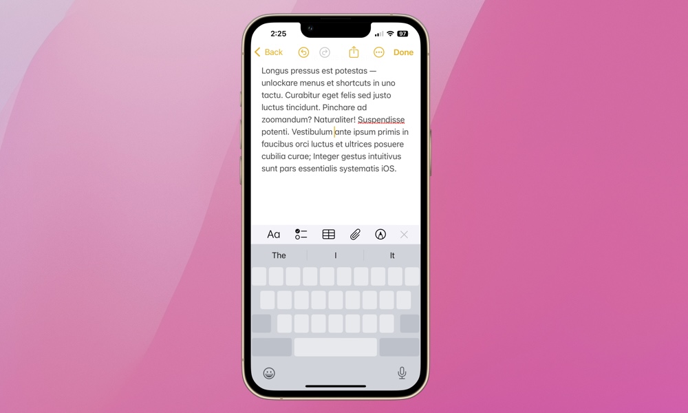 keyboard as a trackpad