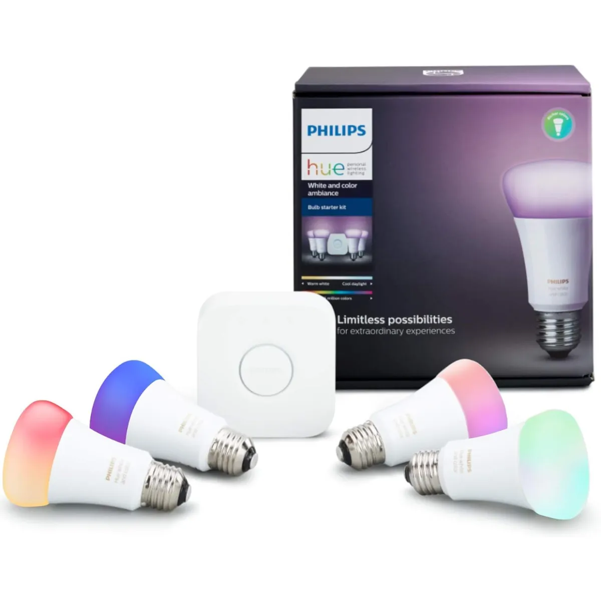 مجموعة Philips Hue Smart Bulb Starter Kit