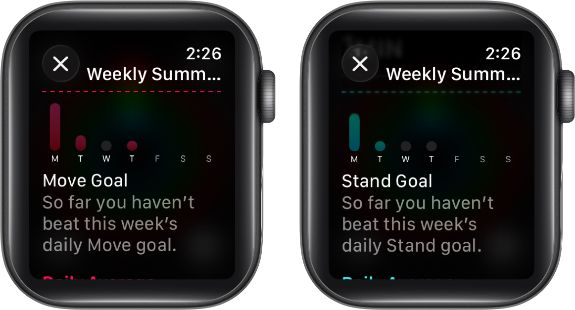 مراجعة ملخص النشاط الأسبوعي الخاص بك
