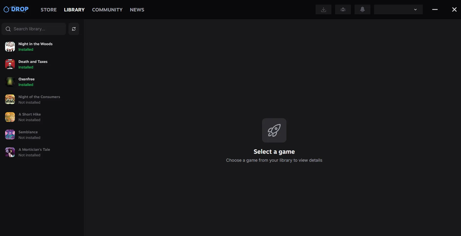 the-drop-client-with-installed games
