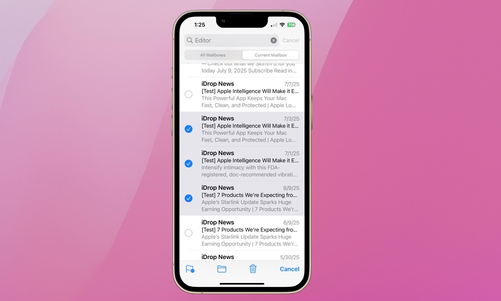 إيماءة التحديد بإصبعين