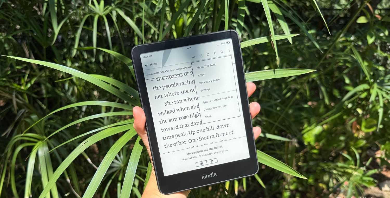 استخدام X-Ray على Kindle Paperwhite.