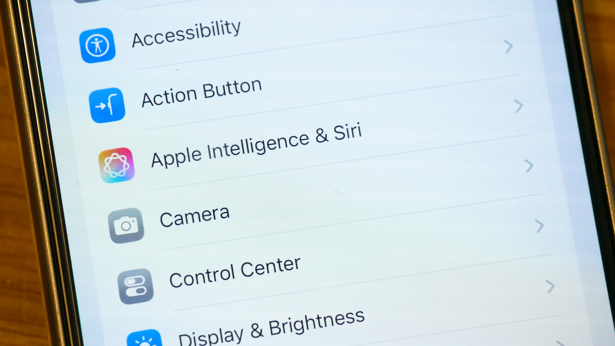 خيارات صوت خرائط Apple ضمن إعدادات Siri.