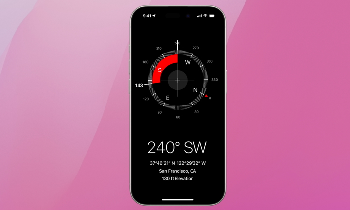 Compass app elevation