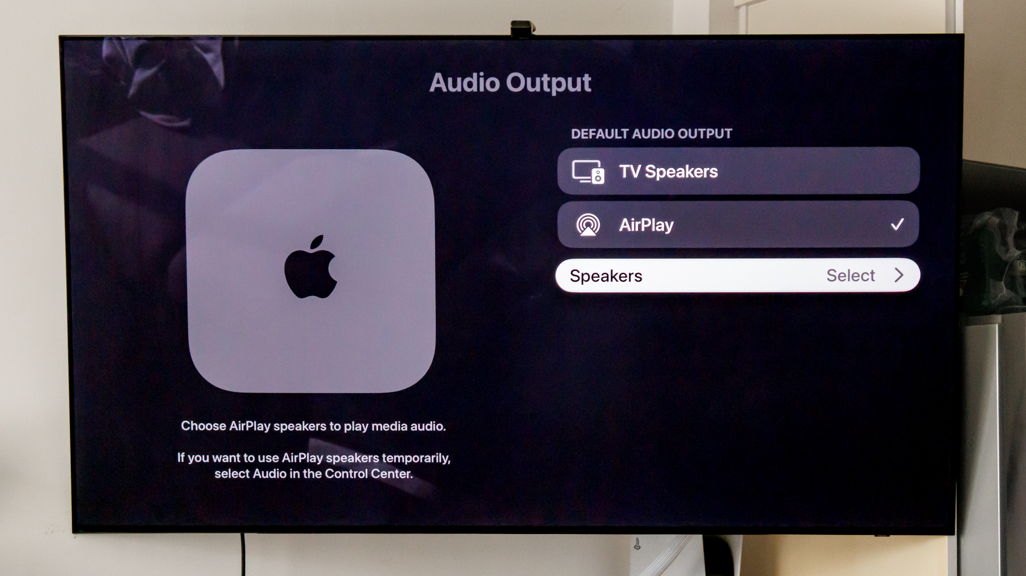 tvOS 26 update AirPlay device pairing