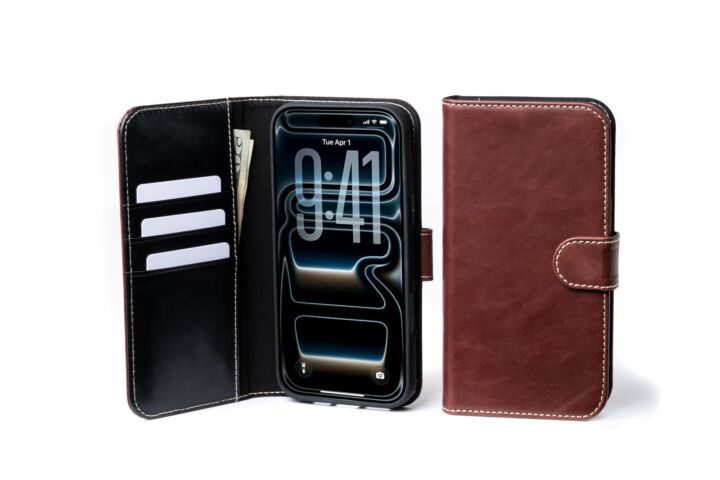 Modern Pocket Book Wallet Case For iPhone 17 Pro