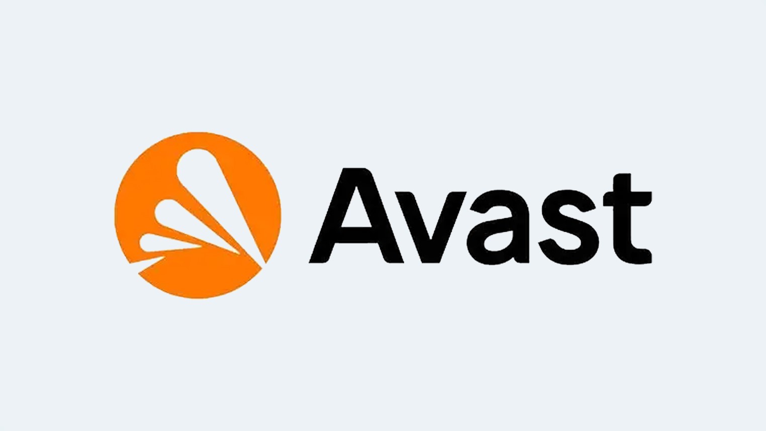 شعار Avast بجوار نص أسود يقرأ "Avast" على خلفية بيضاء
