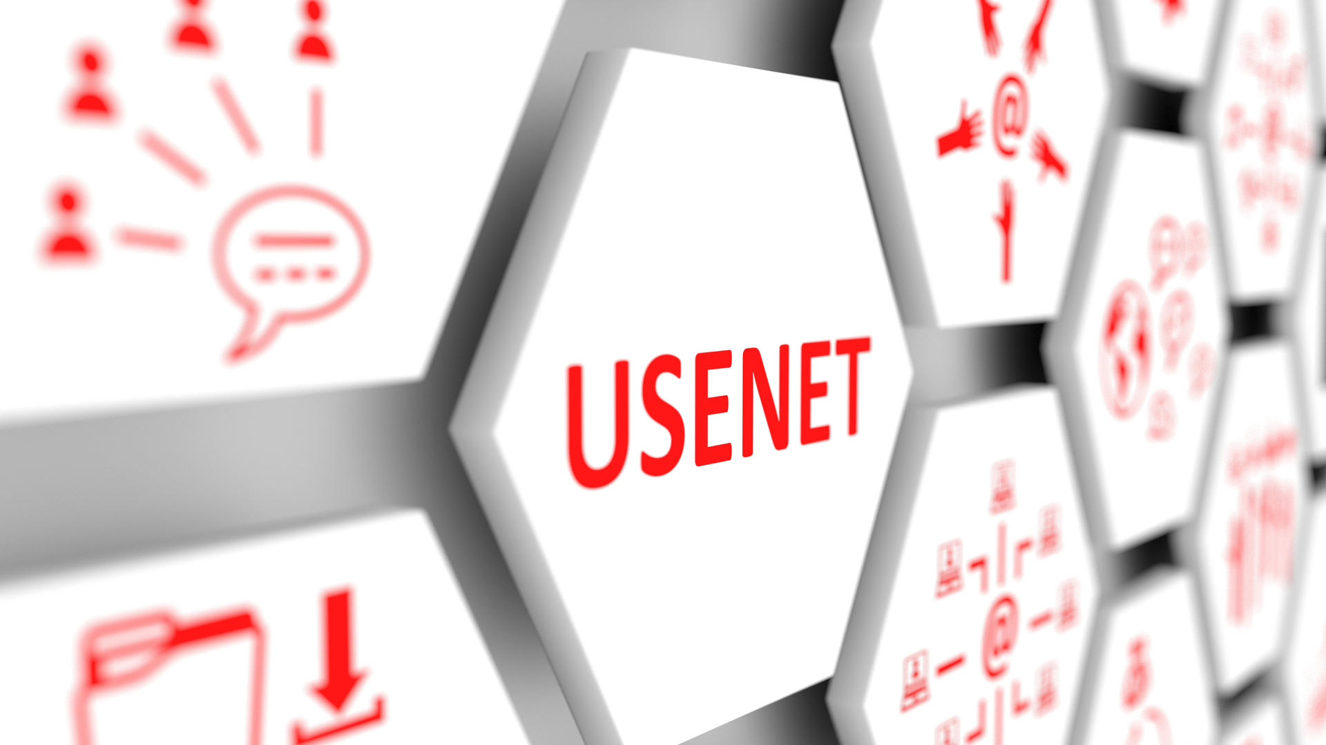 رسم توضيحي يوضح Usenet