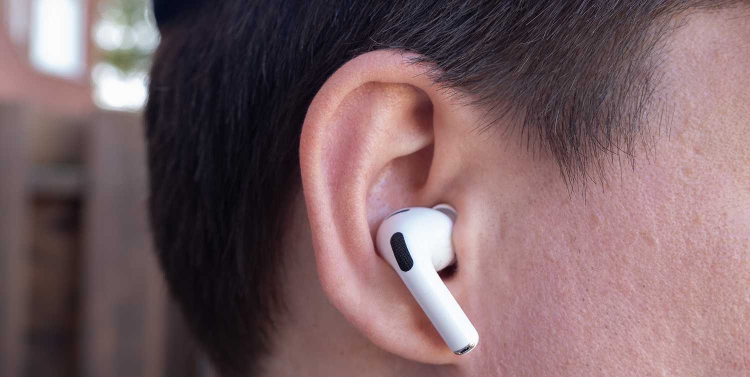 The AirPods Pro 3 in an ear