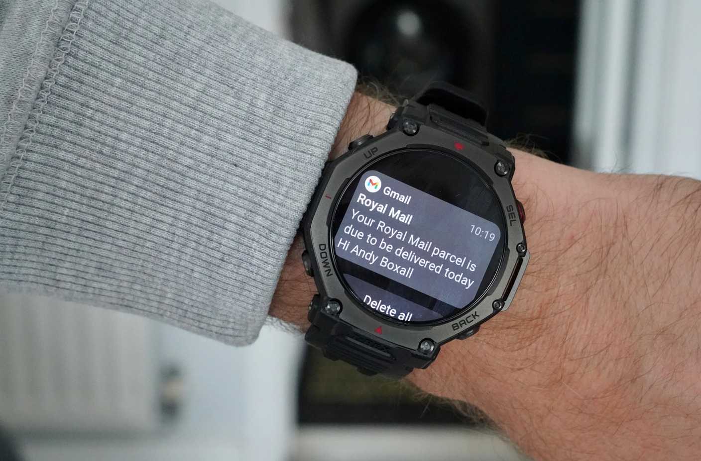 الإشعارات على Amazfit T-Rex 3 Pro