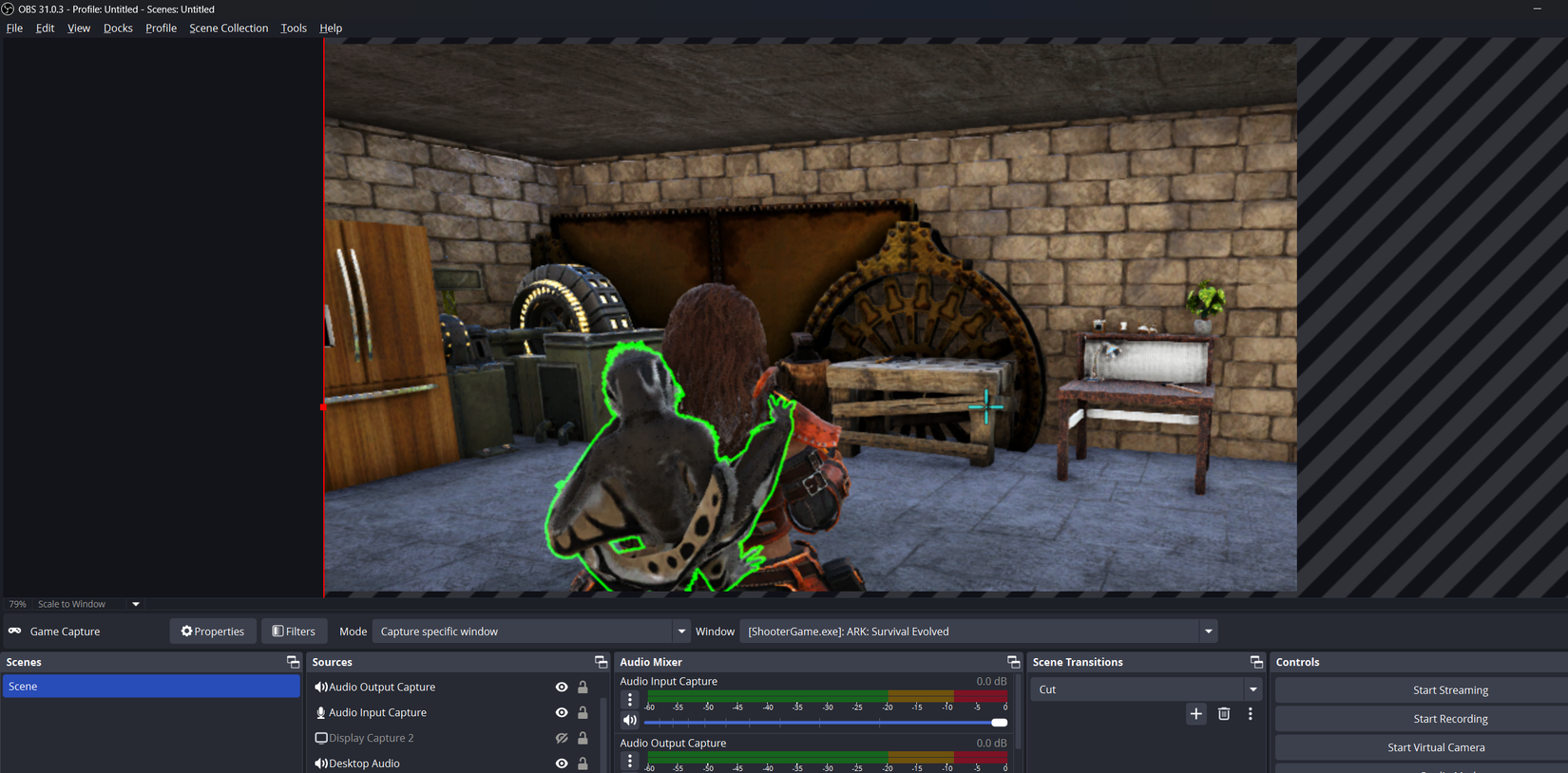 capturing a game in obs studio