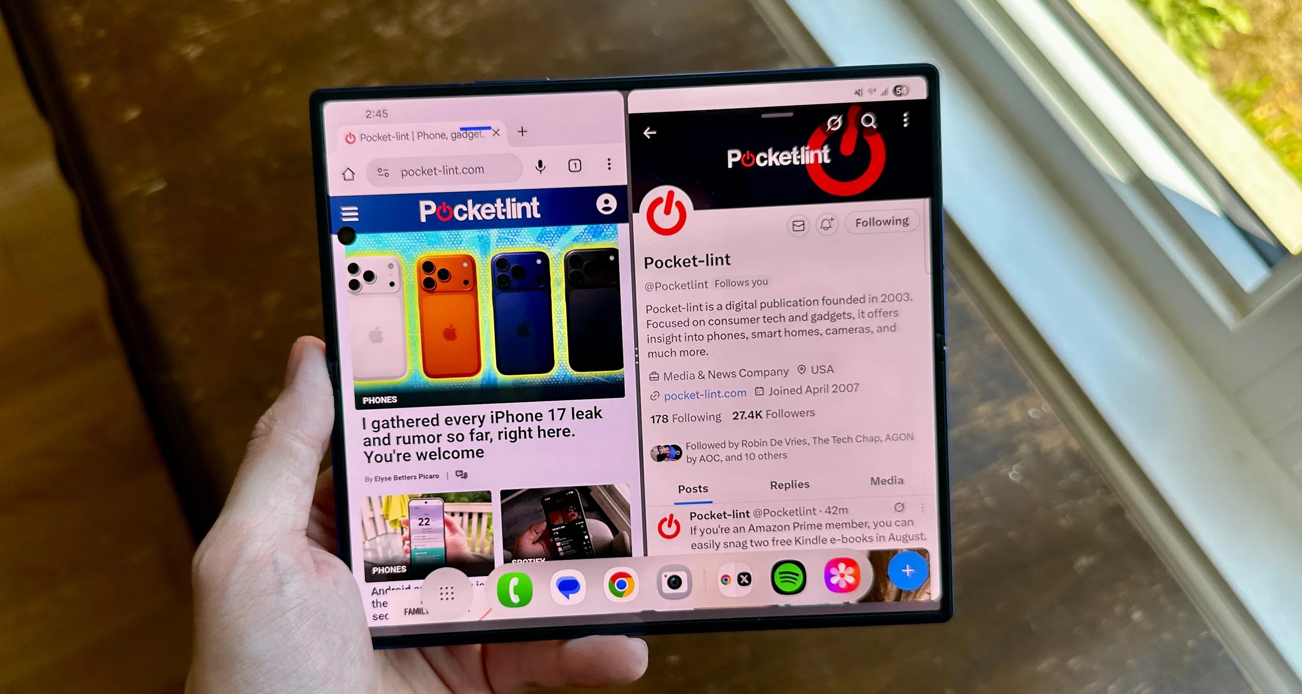 Fold 7 multitasking.