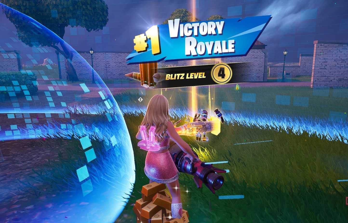 Victory Royale في نمط Blitz Royale في Fortnite.
