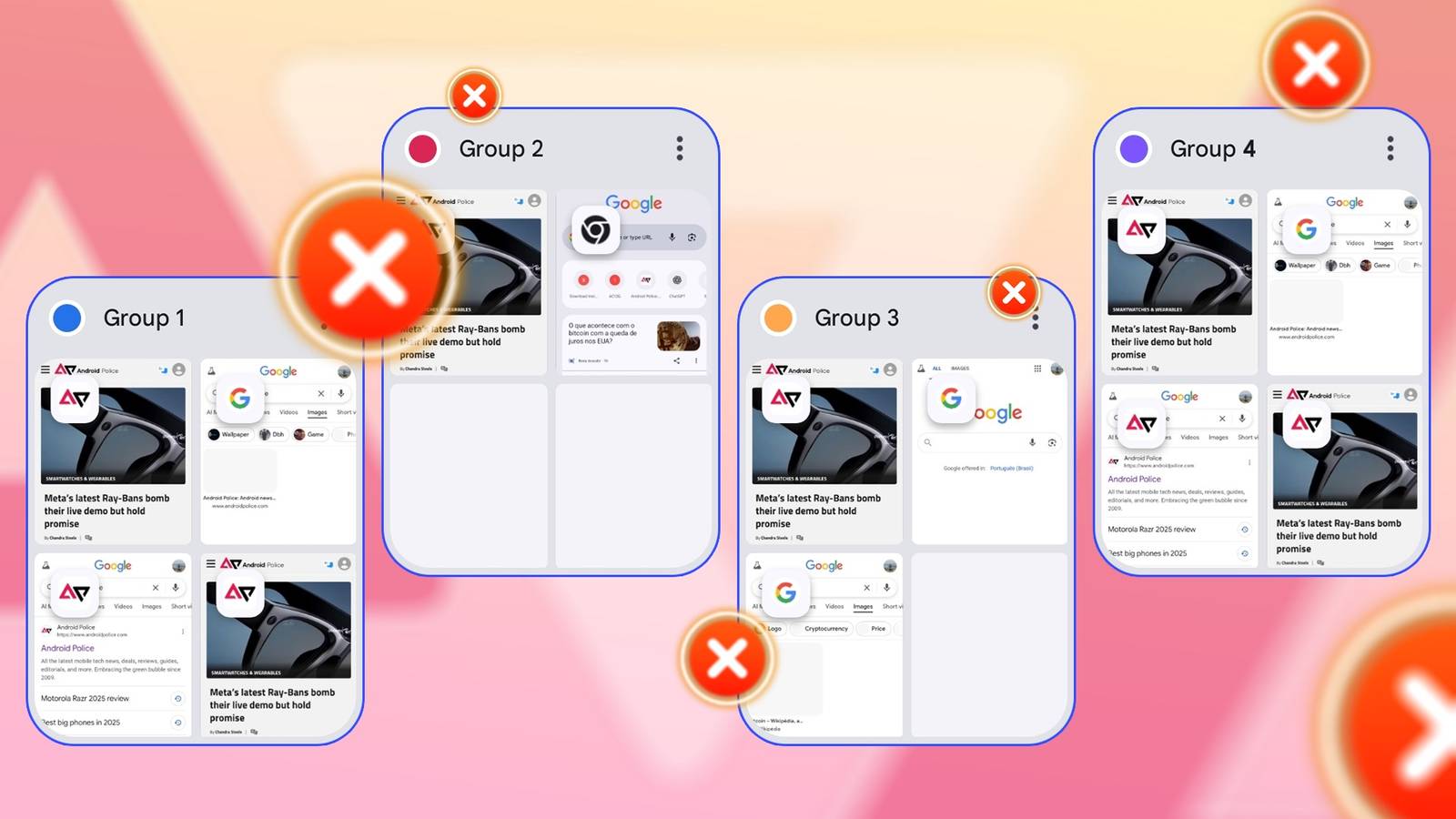 معاناة المستخدمين مع مجموعات علامات التبويب في Chrome: تجربة محبطة وحلول مقترحة لتحسينها