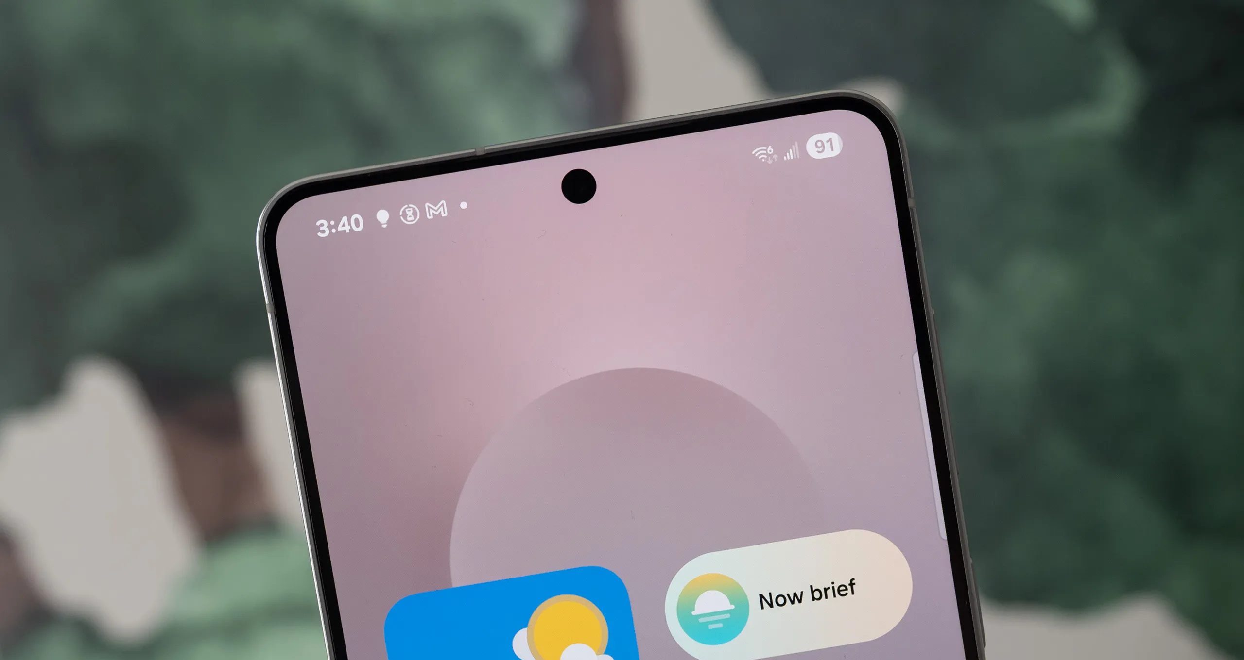 مؤشر بطارية Galaxy S25 Edge.