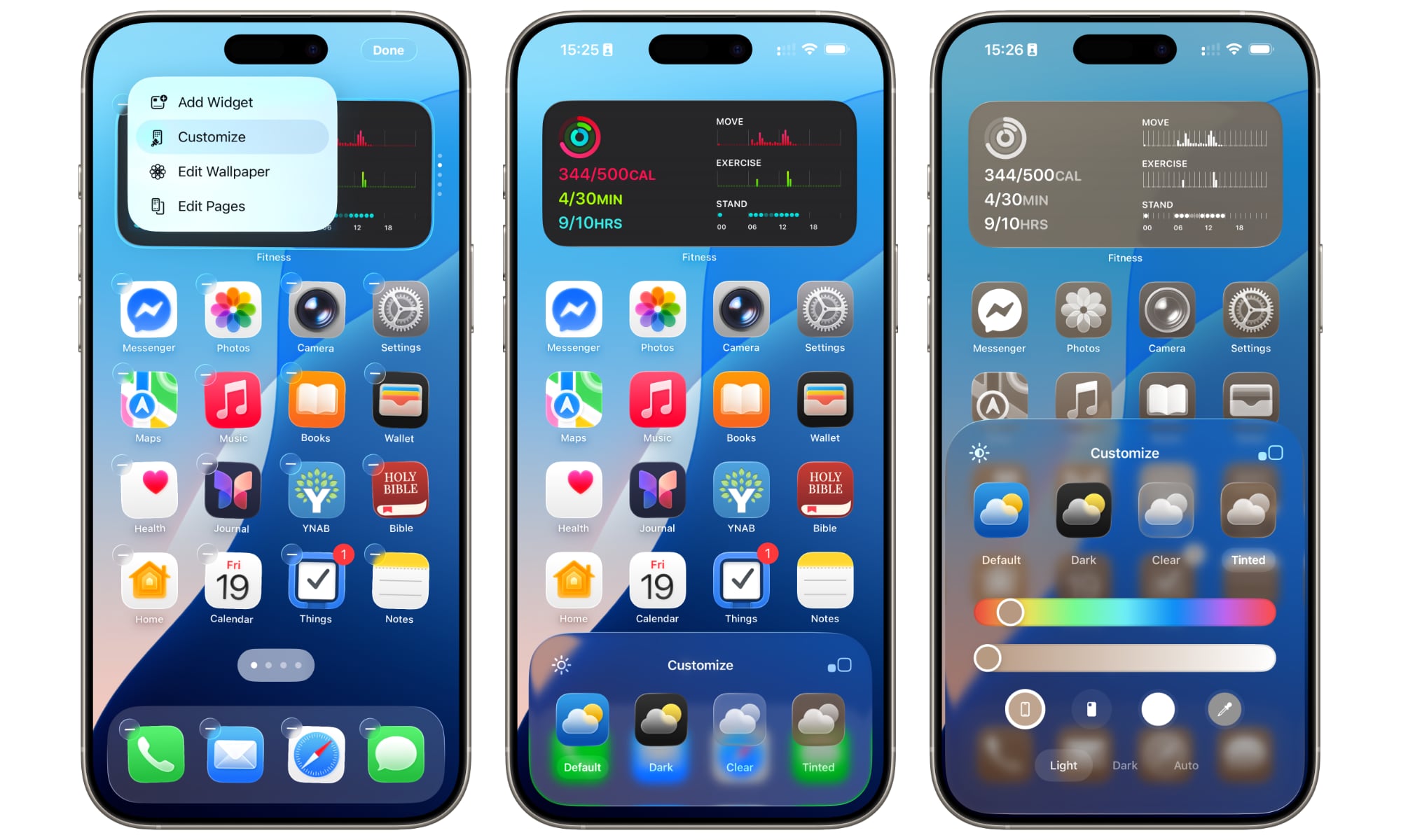 iOS 26 Customize Home Screen to Match iPhone color