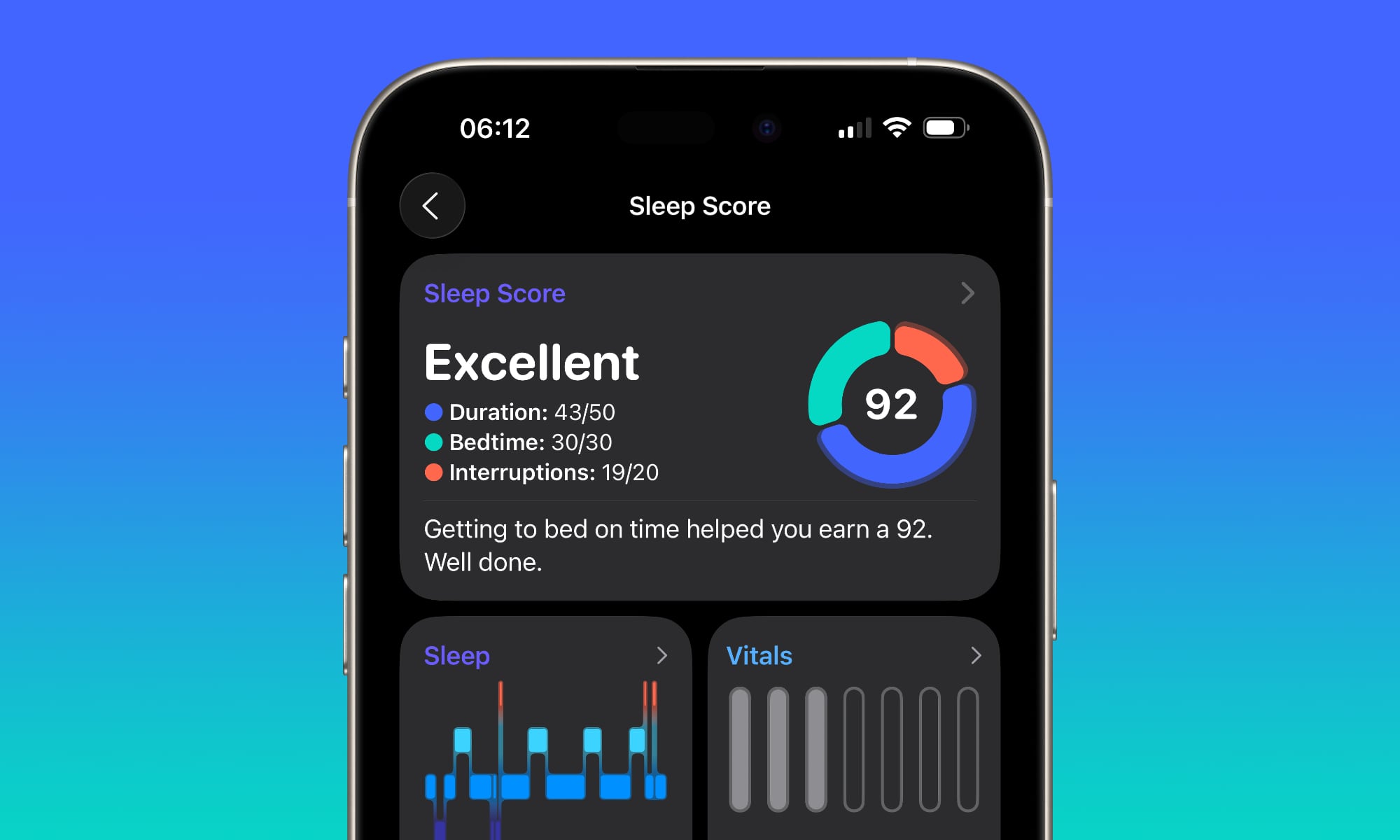 صورة رئيسية لـ iOS 26 Sleep Score