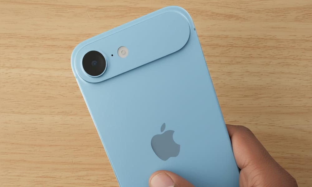 iPhone 17 Air concept sky blue