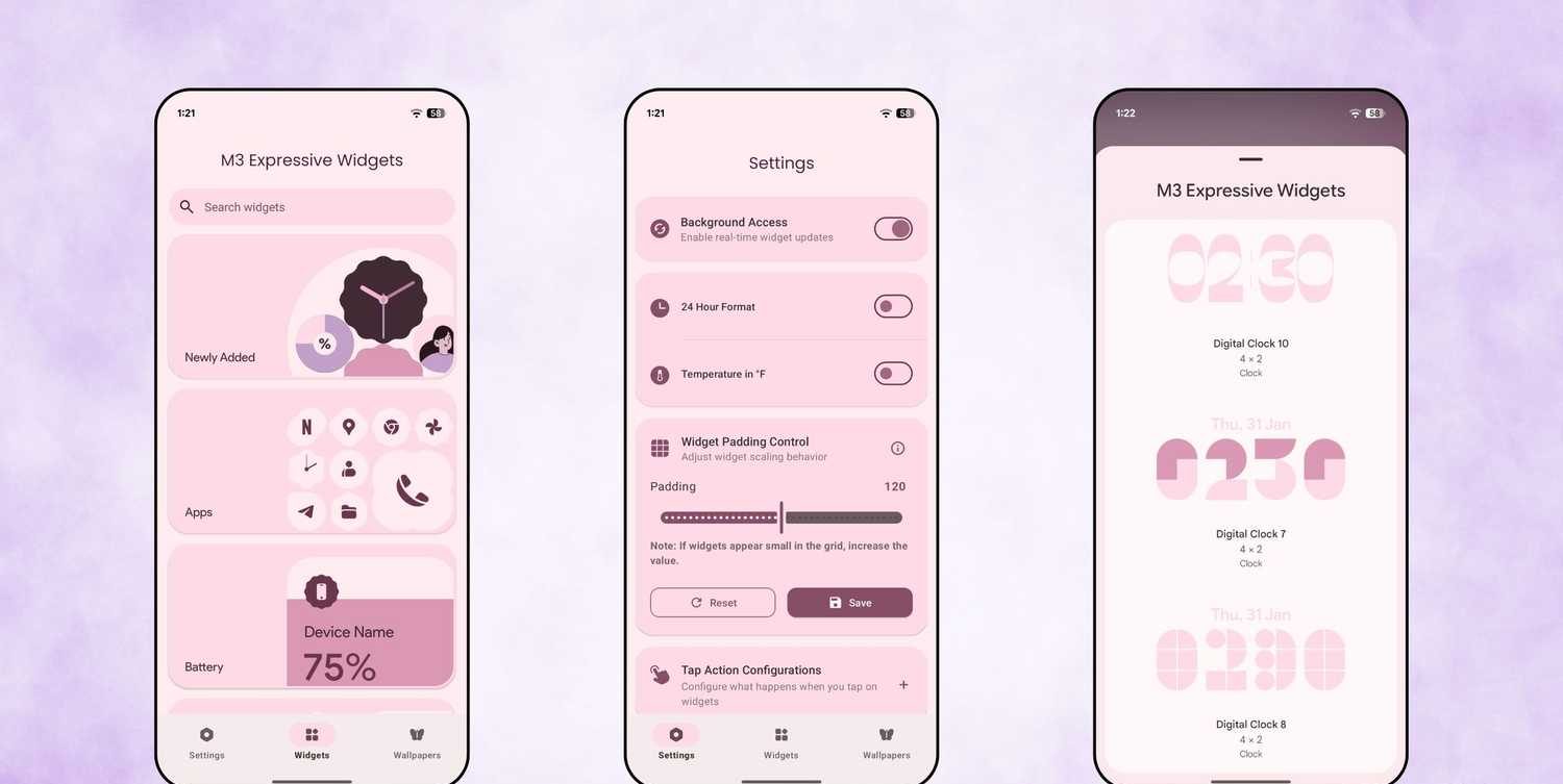 لقطات شاشة أدوات Material You