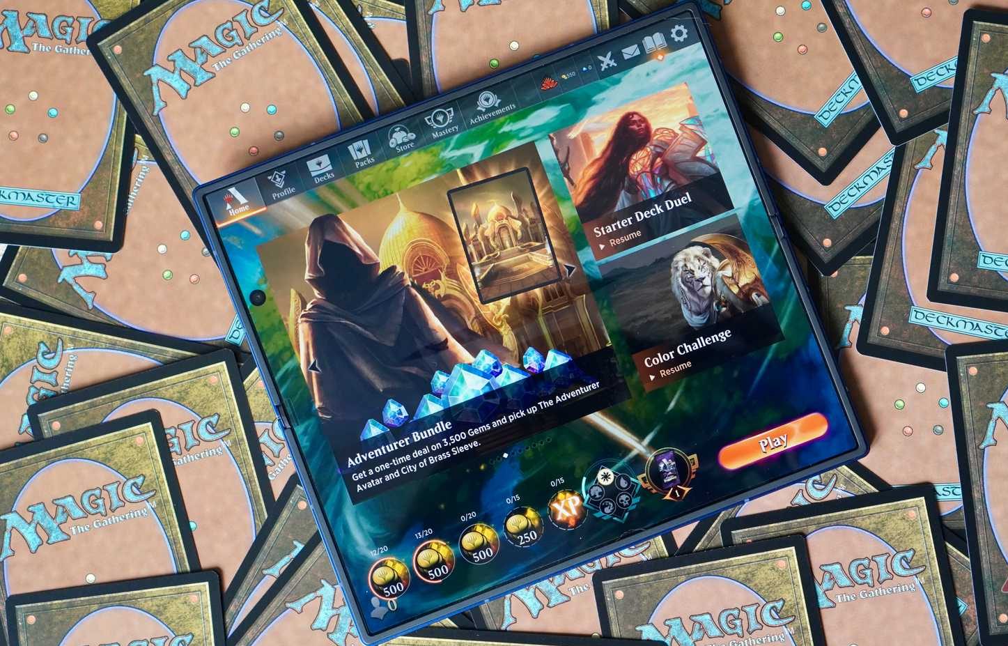 Magic: The Gathering Arena on the Samsung Galaxy Z Fold 7