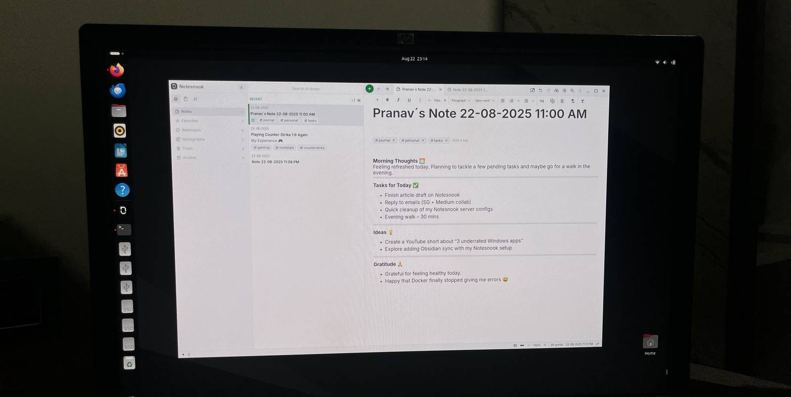 وداعًا لـ Google Keep: تجربتي مع Notesnook ذاتية الاستضافة وتفوقها في كل الجوانب