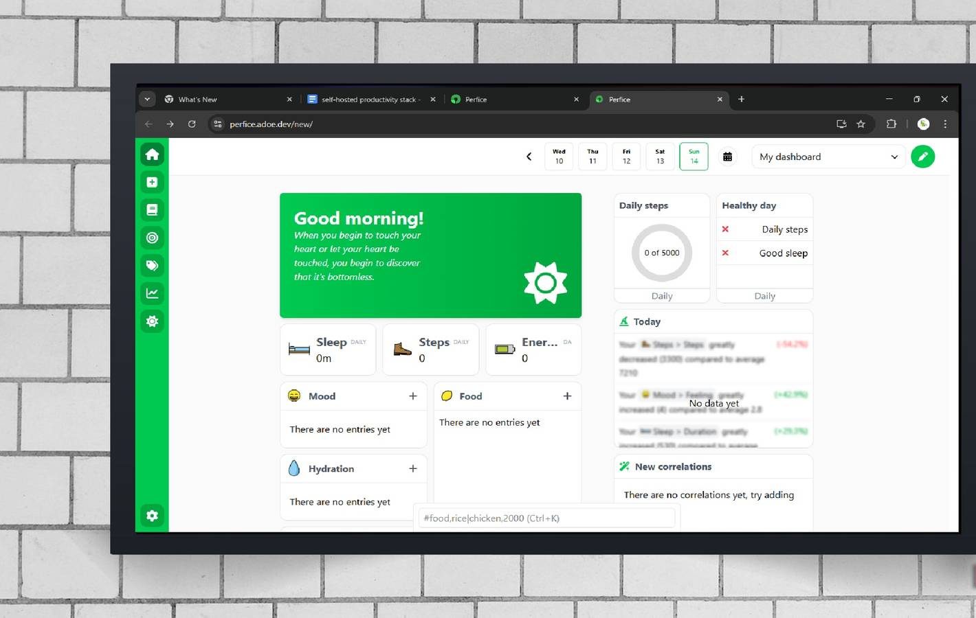 برفيس: أداة إنتاجية مجانية ذاتية الاستضافة لتتبع الأهداف الشخصية بكفاءة عالية