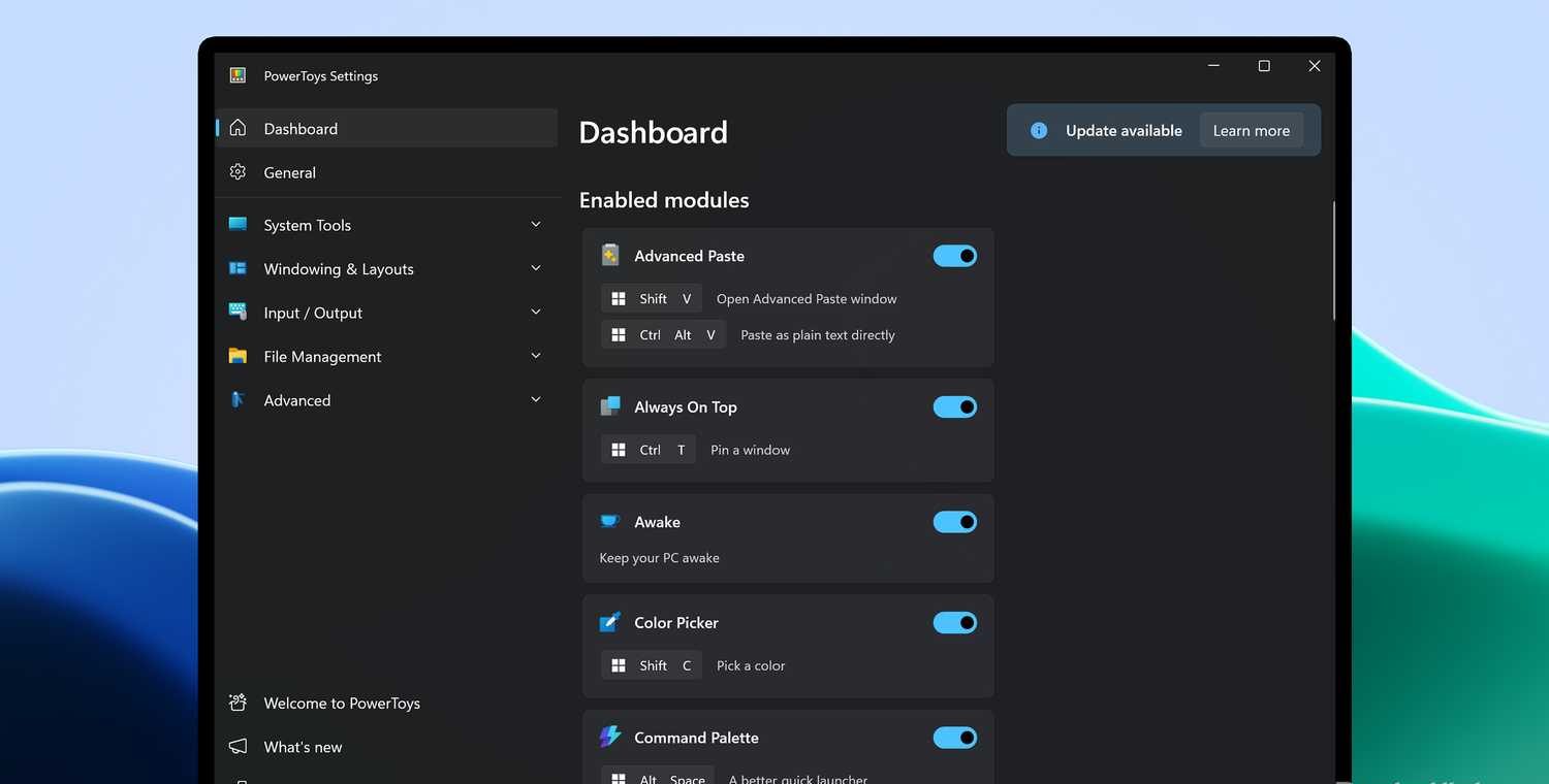 تطبيق PowerToys على نظام Windows 11.