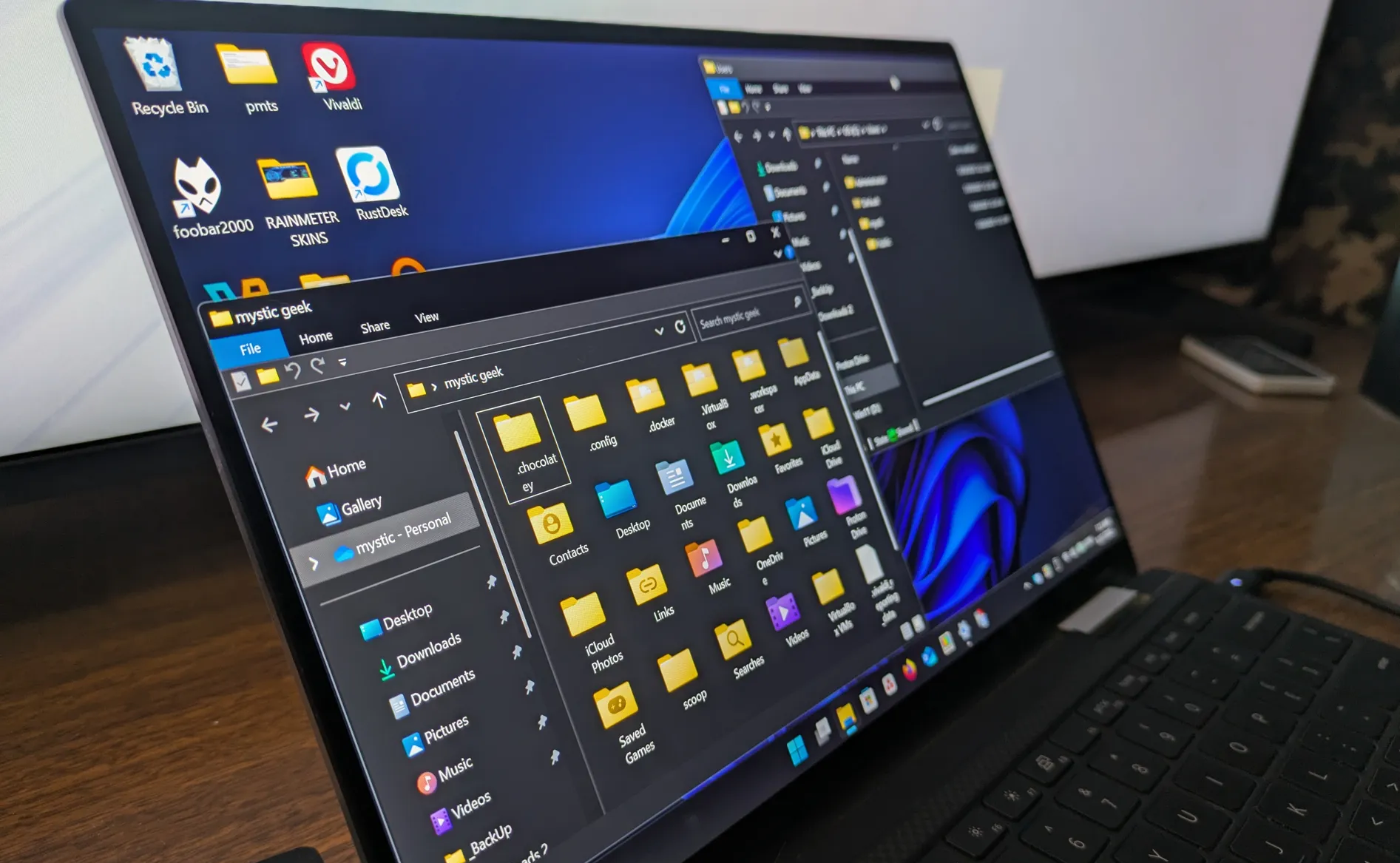 Shows Windows User Folder on Windows 11