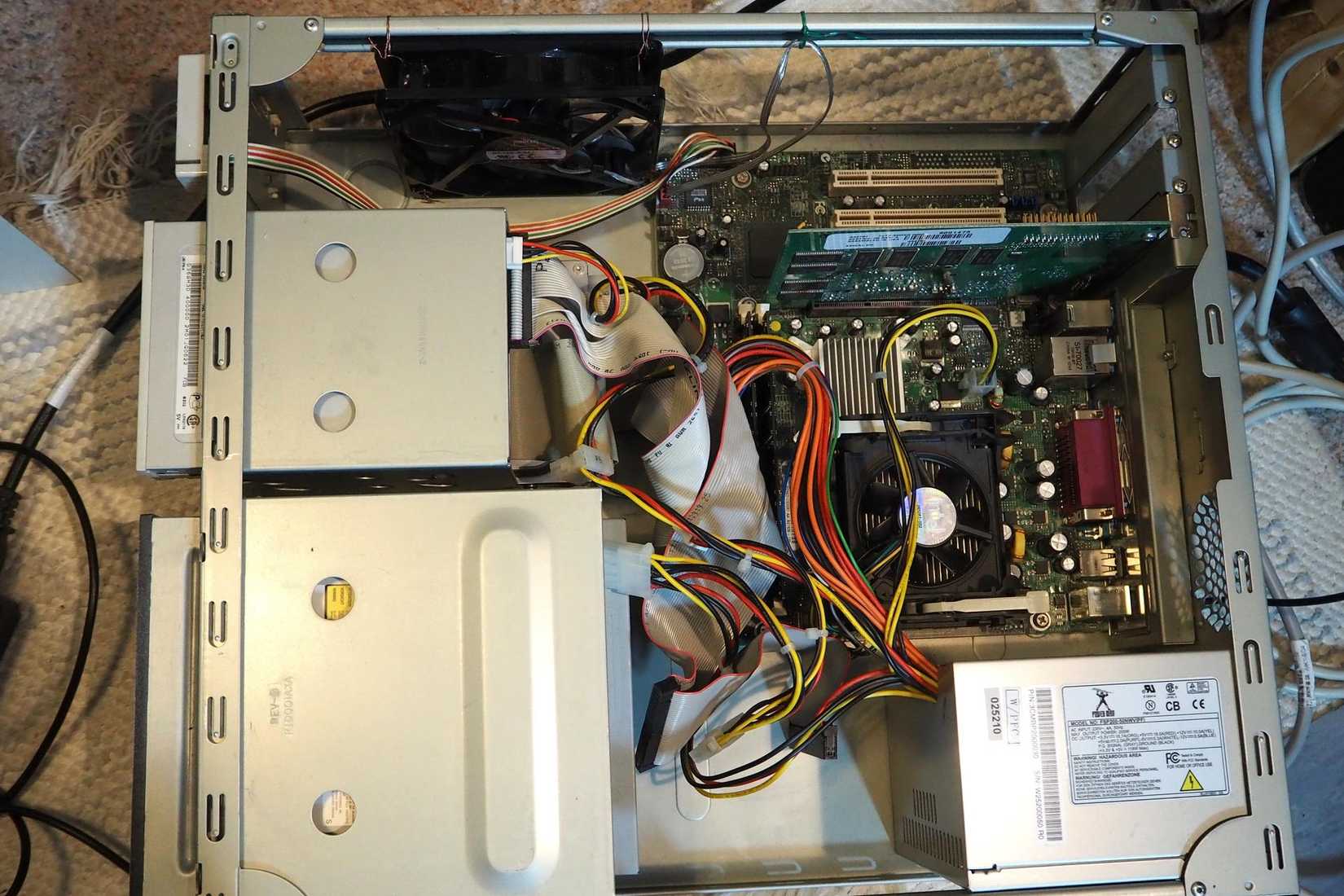 Old PC internal components
