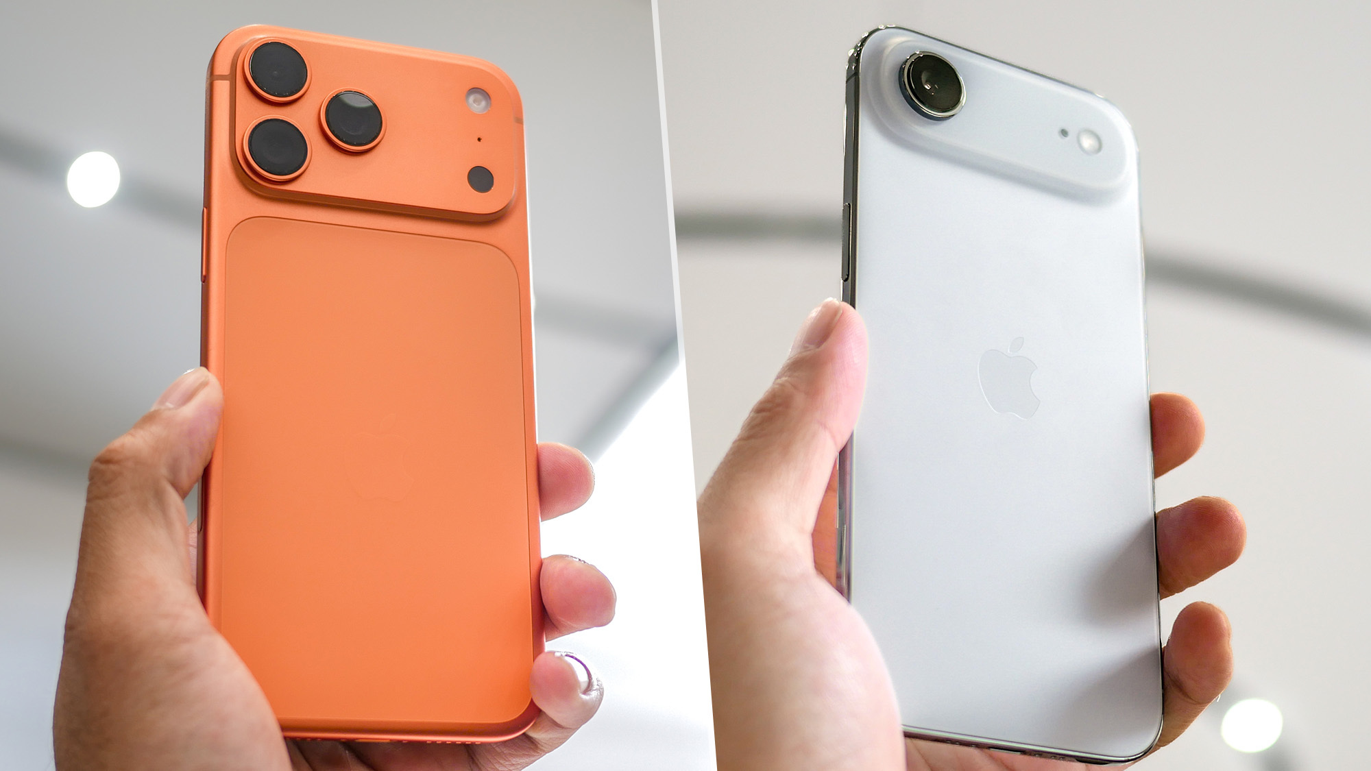 مقارنة بين iPhone 17 Pro Max و iPhone Air.