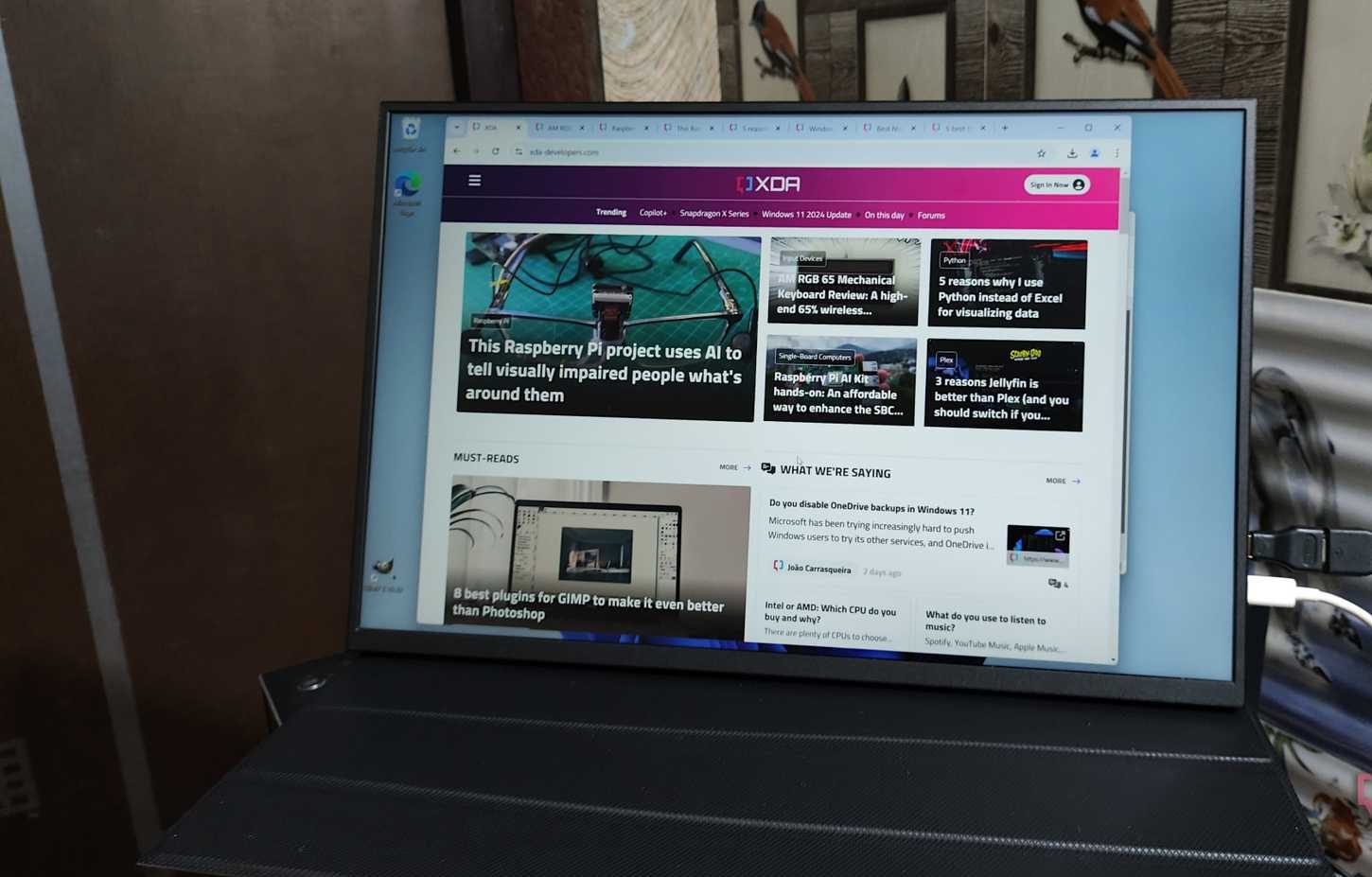 Chrome قيد التشغيل على Windows 11 live USB