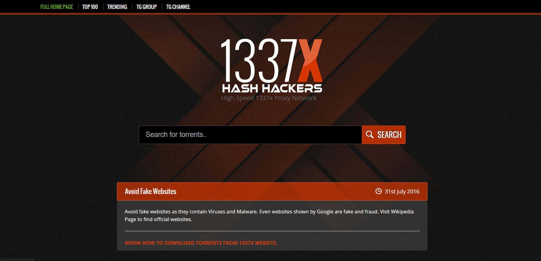 1337x | أفضل مواقع التورنت في 2025