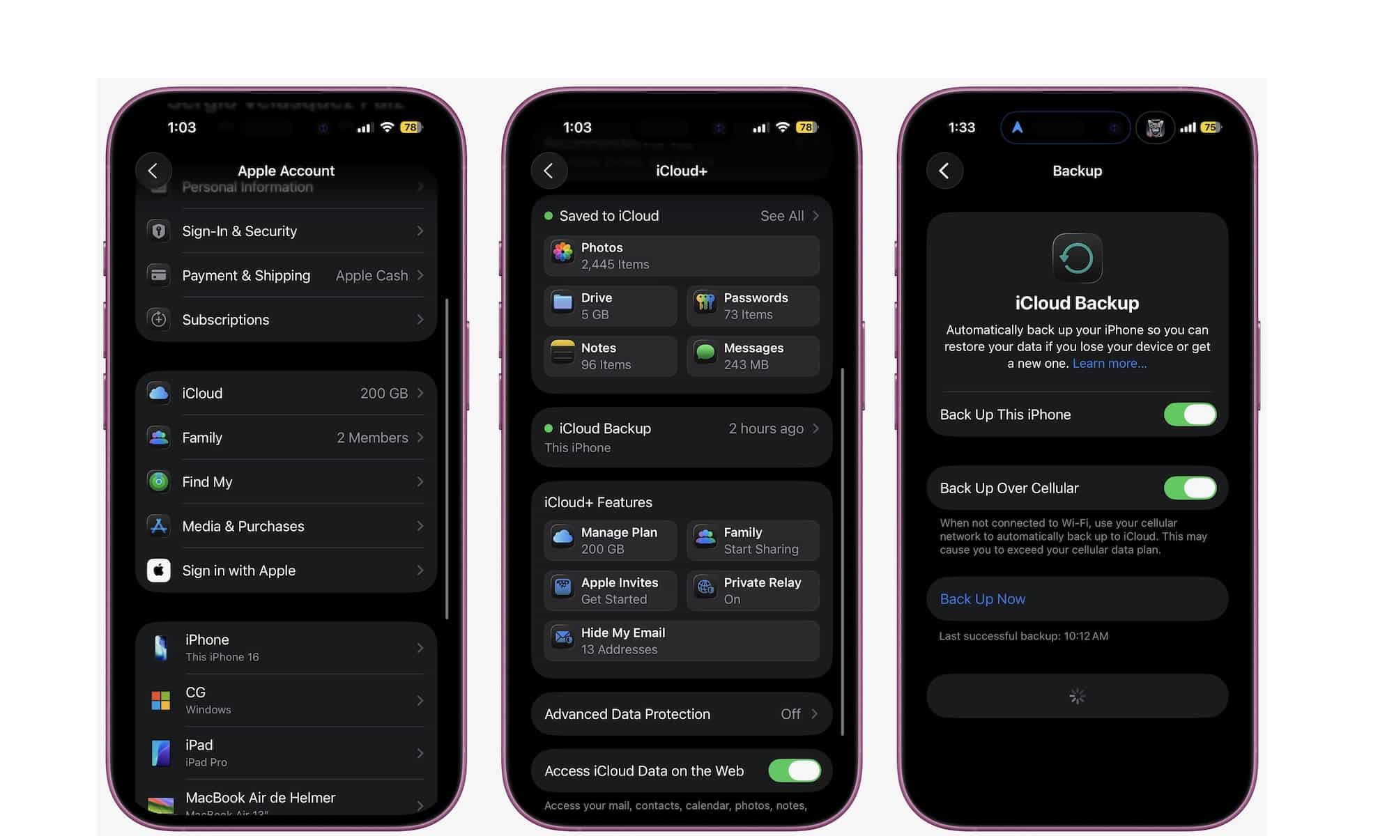 Back Up iPhone Manually