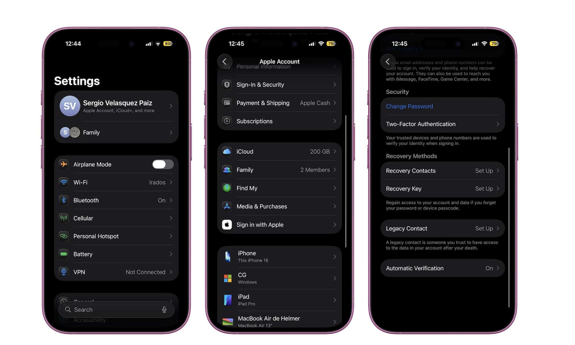 Enable Two Factor Authentication on iPhone