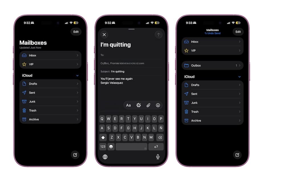 How to Unsend an Email Mail app iPhone