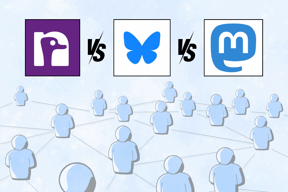 Nostr ضد Bluesky ضد Mastodon: أفضل منصات التواصل اللامركزية 2024