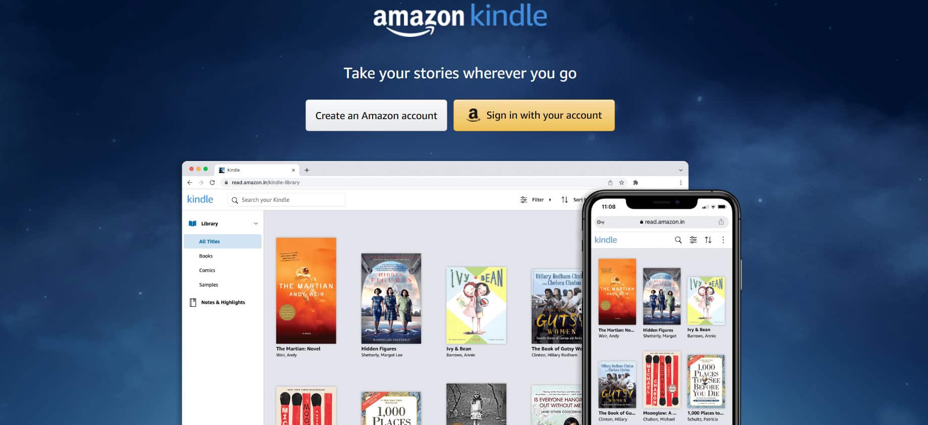 Amazon Kindle | أفضل تطبيقات الكتب الصوتية