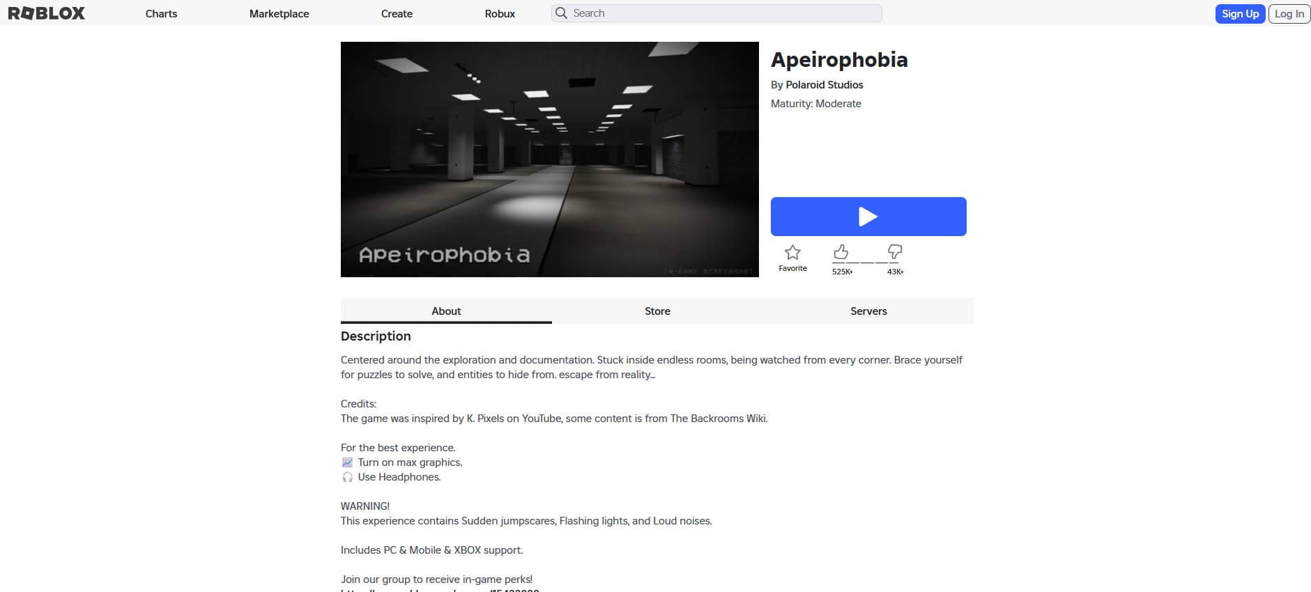 Apeirophobia | أفضل ألعاب الرعب المخيفة على Roblox