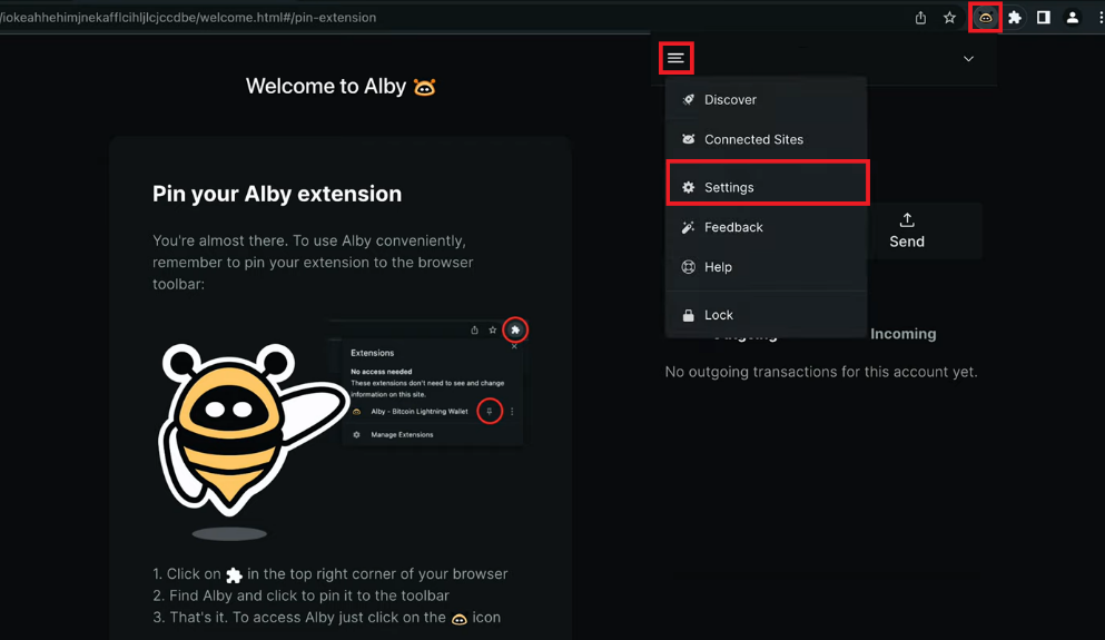 انقر على الإعدادات