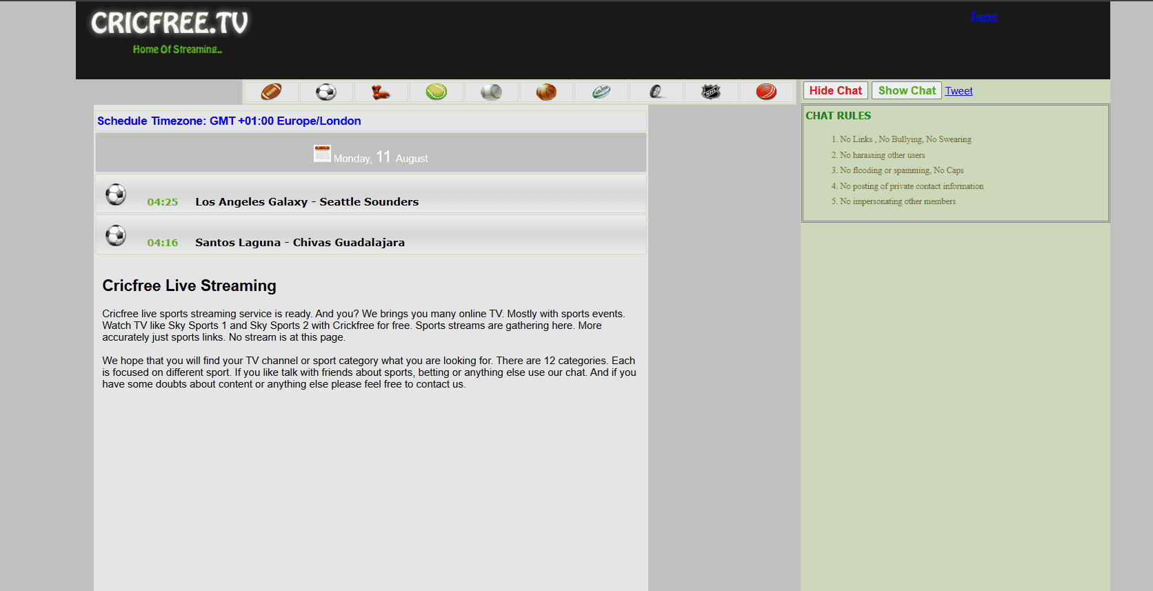 CricFreeTV | أفضل بدائل StreamEast لبث الأحداث الرياضية المباشرة