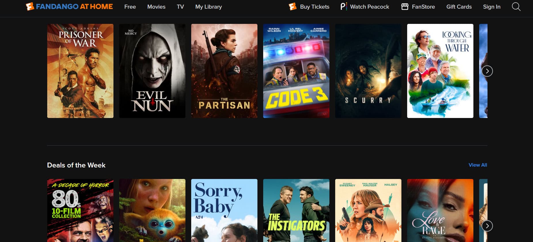 Fandango At Home | أفضل تطبيقات التلفزيون المباشر المجانية لأجهزة Android و iOS