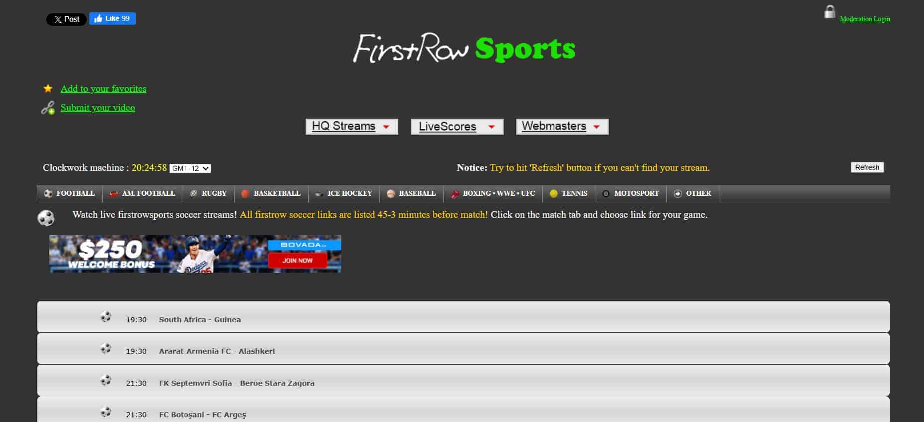 FirstRow Sports | أفضل بدائل StreamEast لبث الأحداث الرياضية المباشرة