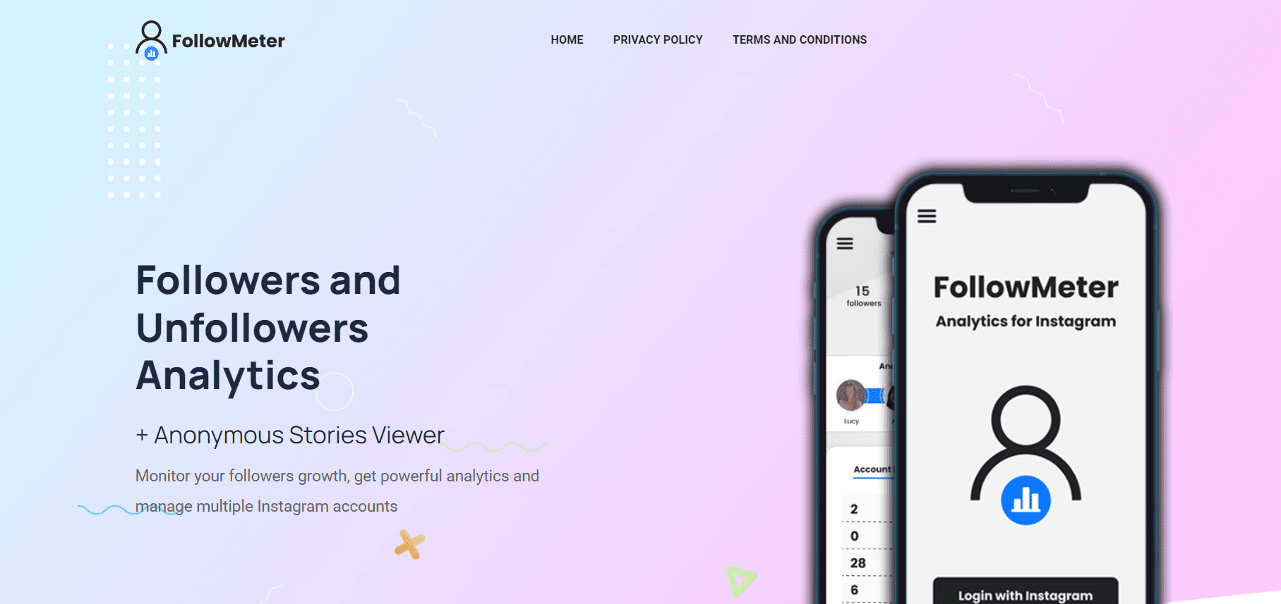 FollowMeter | | أفضل تطبيق إلغاء متابعة لـ Instagram مجانًا