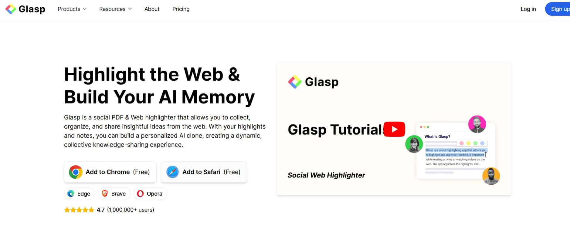 Glasp | أفضل ملخص فيديو YouTube بالذكاء الاصطناعي
