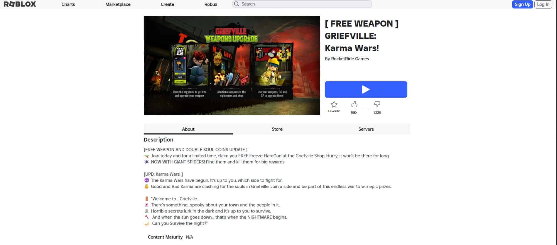 Griefville | أفضل ألعاب الرعب المخيفة على Roblox